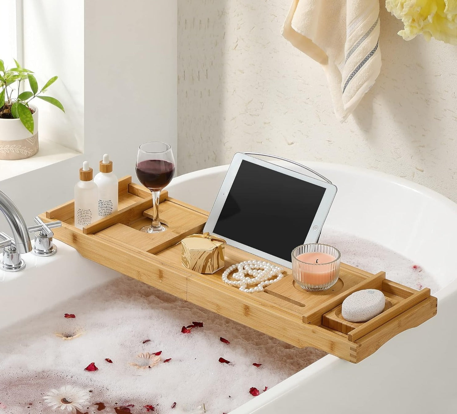 Bord til badekar - Bambus