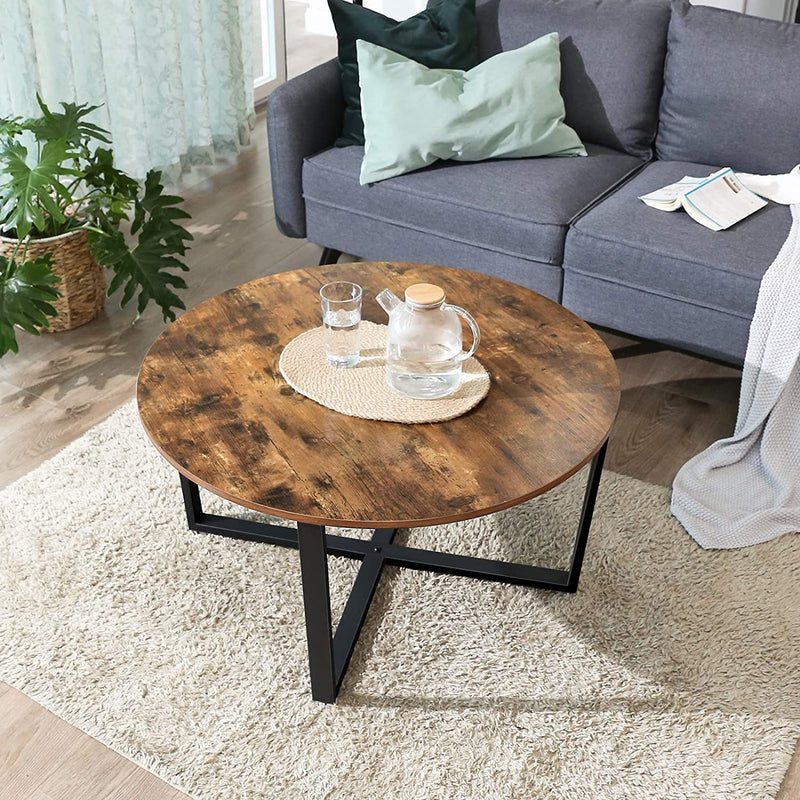 Sofabord i rundt industrielt design - Sofabord -