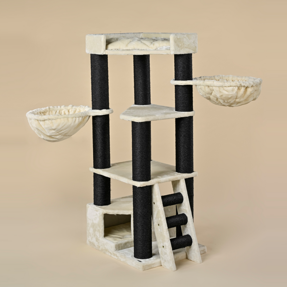 Kradsetræet Corner Coon (Beige & Sort)